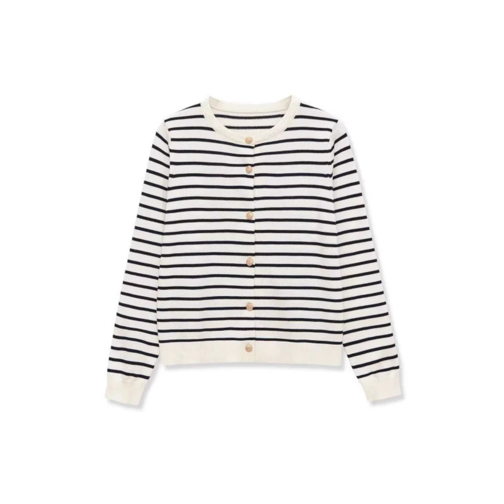 ZARA Fall Striped Knit Sweater Trendy Versatile
